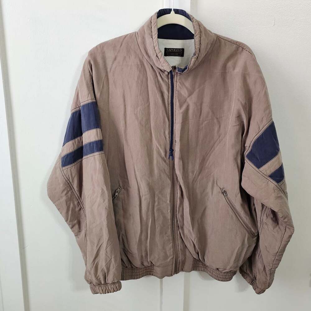 Vintage Napoleon New York Jacket Made in France Colorblock 80s 90s Windbreaker